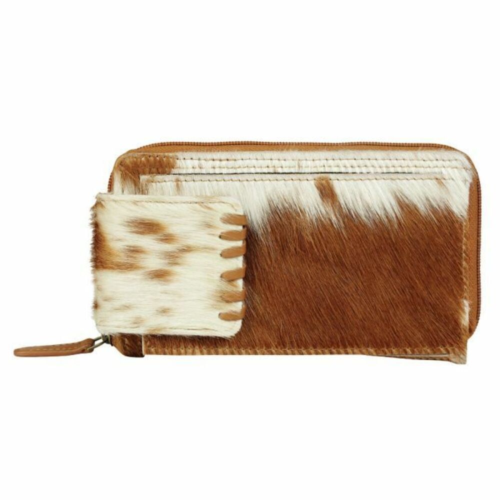 Myra Bag Handmade Concinnus  Wallet Leather & Hairon Canvas & Cowhide Leather - Picture 3 of 8